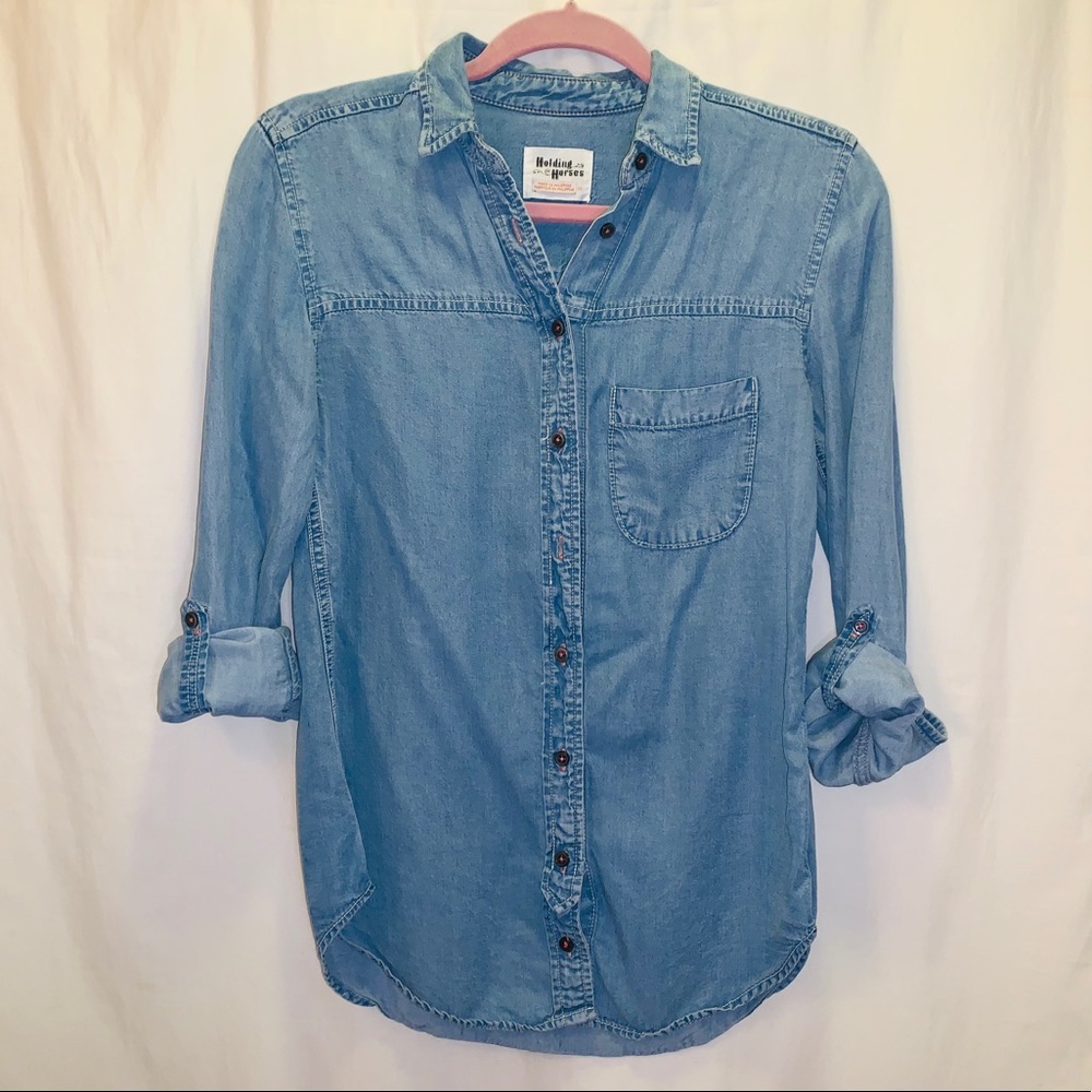 Holding Horses Blue Denim Shirt :: XS